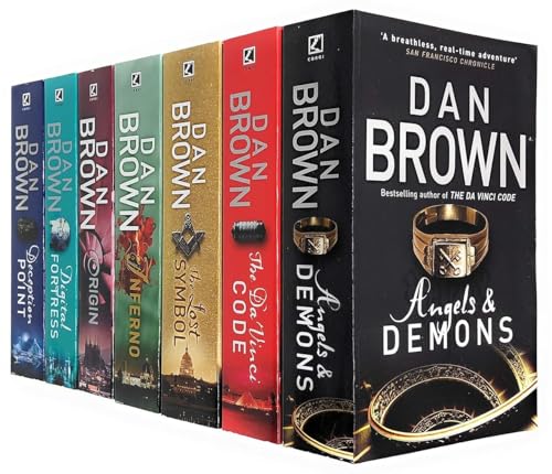 Image of Robert Langdon Series Collection 7 Books Set By Dan Brown (Angels And Demons, The Da Vinci Code, The Lost Symbol, Inferno, Origin, Digital Fortress, Deception Point)