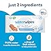 WaterWipes Sensitive+ Newborn & Baby Wipes, 3-In-1 Cleans, Cares, Protects, 99.9% Water, Unscented & Hypoallergenic, 240 Count (4 Packs)