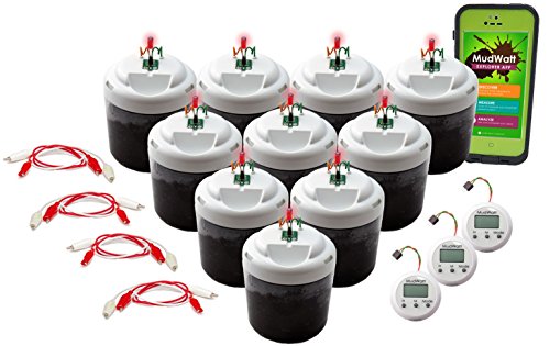 Magical Microbes MudWatt STEM Kit: Clean Energy from Mud! | Classroom/Party Pack