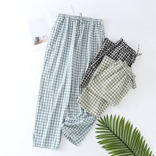 Image of STMAHER Men's Pajama Pants Cotton Pjs Bottoms Lightweight Pajama Bottoms Woven Knit Pants With Pocket