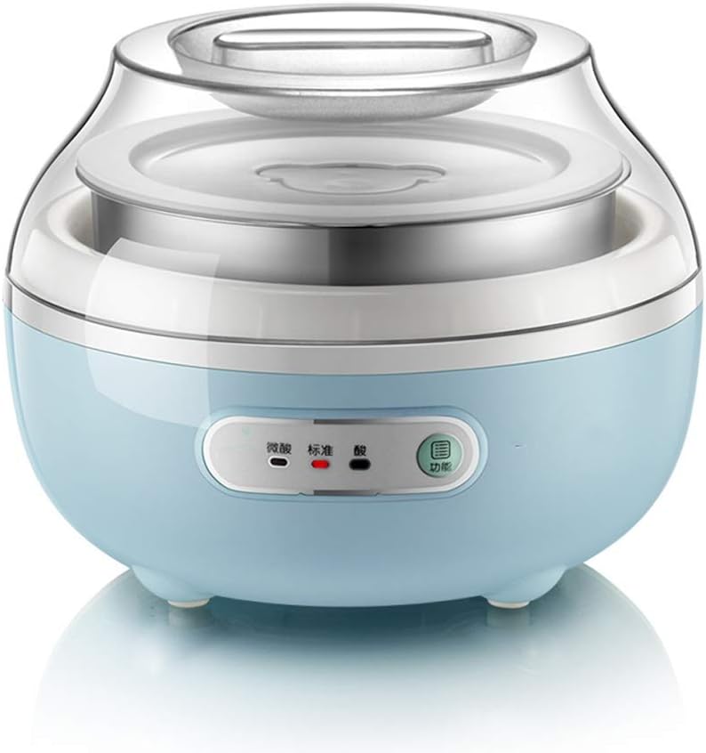 Microcomputer Greek Yogurt Maker Four Cups Yourt Multifunctional for Rice Wine/Yogurt/Cheese 20W Stainless Steel Liner