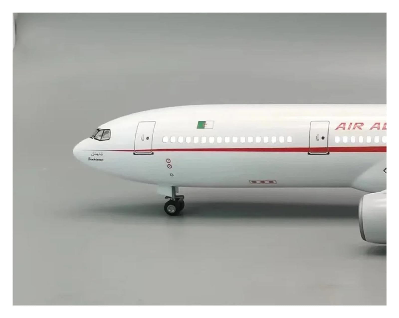 Jouet d'avion en métal moulé sous Pression de 47 cm pour modèle A330 Algérie avec modèle d'avion en résine, Roues métalliques, décoration de Jouet d'avion pour Collection et Affichage