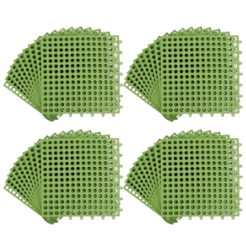 Interlocking Tiles, 50pcs Waterproof Drainage Mat, Soft Splicing Deck Tiles
