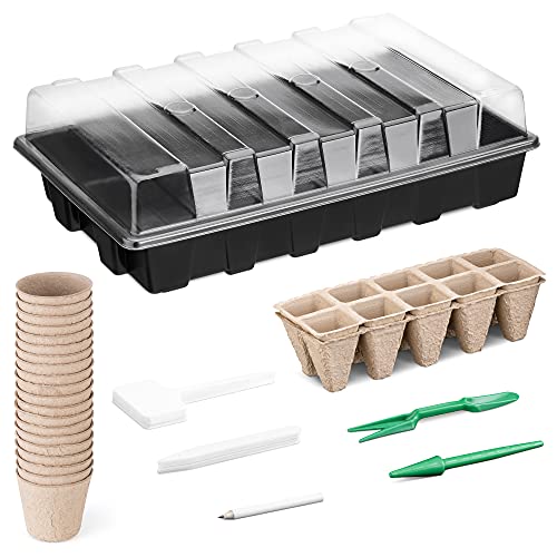 Navaris Kit para Huerta en casa - Set para Primer huerto Urbano con macetas y Utensilios -...