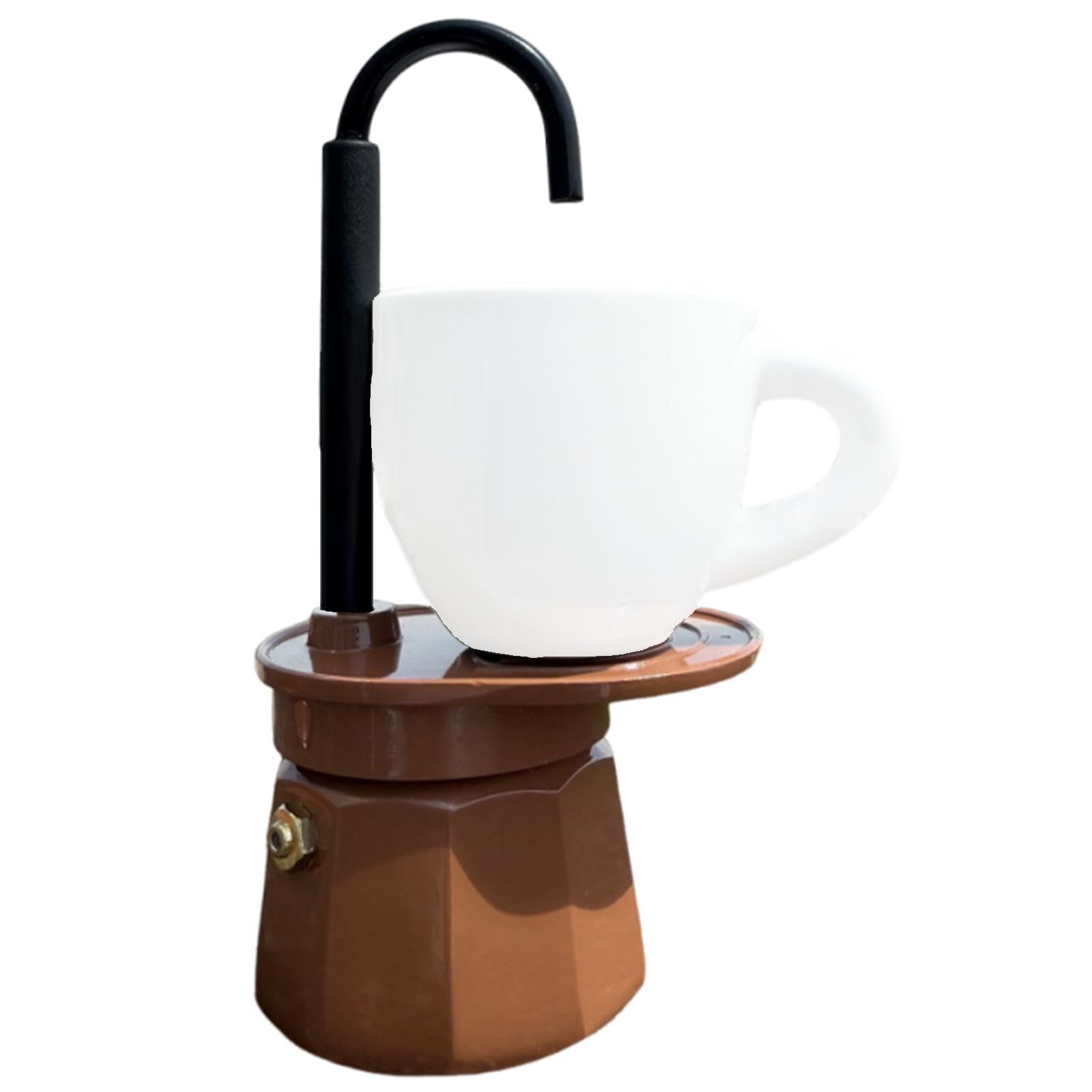 Kalttoy Practical Aluminum Coffee Espresso Maker 50ml Capacity Outdoor Kitchen Essential Practical Metal Coffee Maker