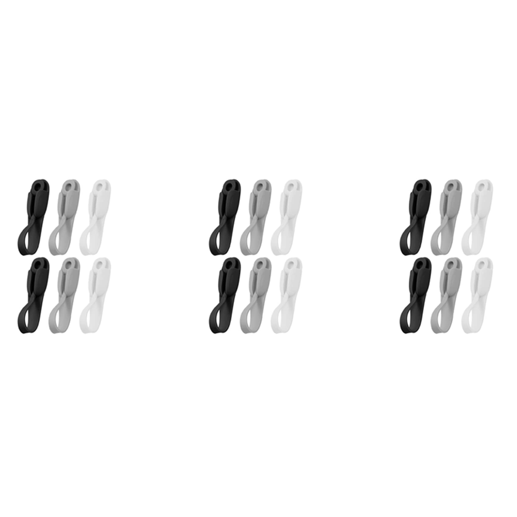 Jnchdghwa Black&White&Gray 18 Pack Cord Organizer For Appliances - Cable Organizer Cord Holder Cord Keepers Kitchen Appliance Cord Organizer Stick