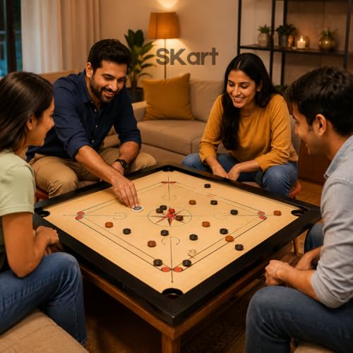Image of Skart Disco Carrom Powder 70+70gm Pack of 2 | Fine Quality Smooth & Extra Smooth Powder for Fast Strikes | Friction-Free Play, Precise Shots | Long Lasting Carrom Board Powder for Home & Club Use