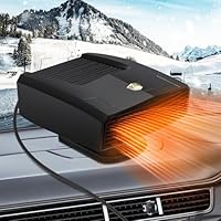 XstarG Riscaldatore Auto 12V 180W Stufetta Portatile per Auto, 2 in 1 Riscaldamento Auto Sbrinatore Parabrezza Auto Demister, Sbrinatore Riscaldamento Auto con Presa Accendisigari Rotante 360 Gradi