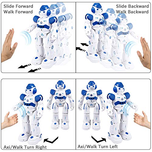 Taiker Robot for Kids, Intellectual Gesture Sensor & Rechargeable Robot Toys for Kids with Walking, Sliding, Turning, Singing, Dancing, Speaking and Teaching Science