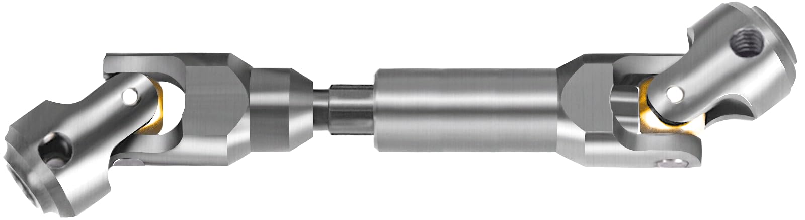 RcThjia 84mm CVD Drive Shaft for 1/10 RC Crawlers, Universal Fit for TRX4, Axial, SCX10, Capra, REDCAT GEN8, Heavy-Duty Upgrade Stainless Steel Driveshaft with Brass Beads (84mm-105mm) — image 1