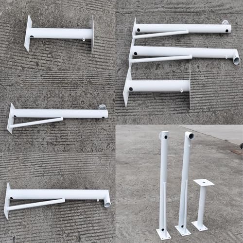 Postes y Soportes de Pared para cámaras de Seguridad, Resistentes a la Intemperie, de 1,8 a 2 Metros de Altura, Soportes Exteriores robustos y duraderos, adecuados para soluciones de vigilan