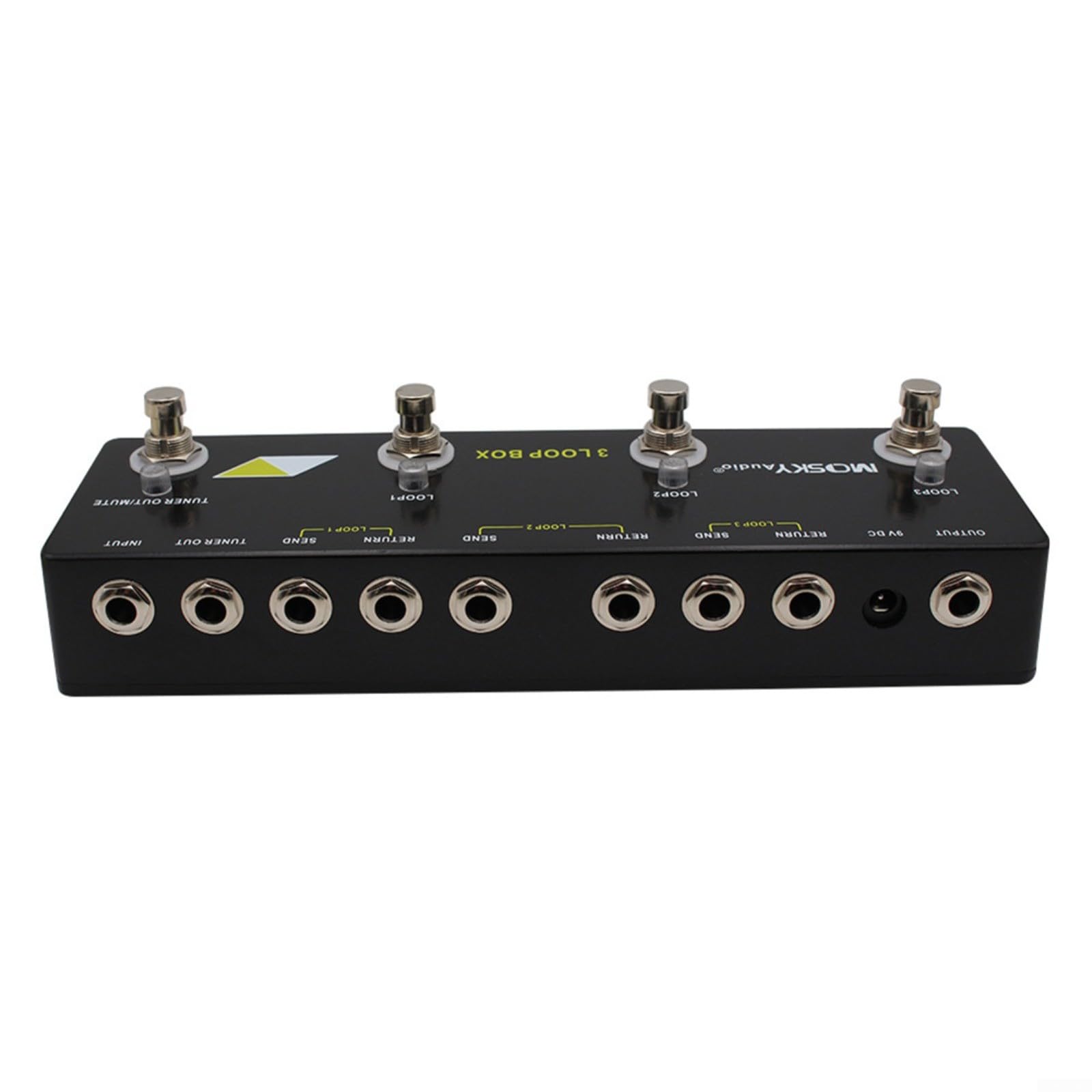 Gitarren Effektpedal Looper mit Tuner Funktion True Bypass Unbegrenzte Aufnahmezeit Mehrfache Looping Möglichkeiten Für MOSKYaudio 3 Loop Box 230 x 70 x 36 mm