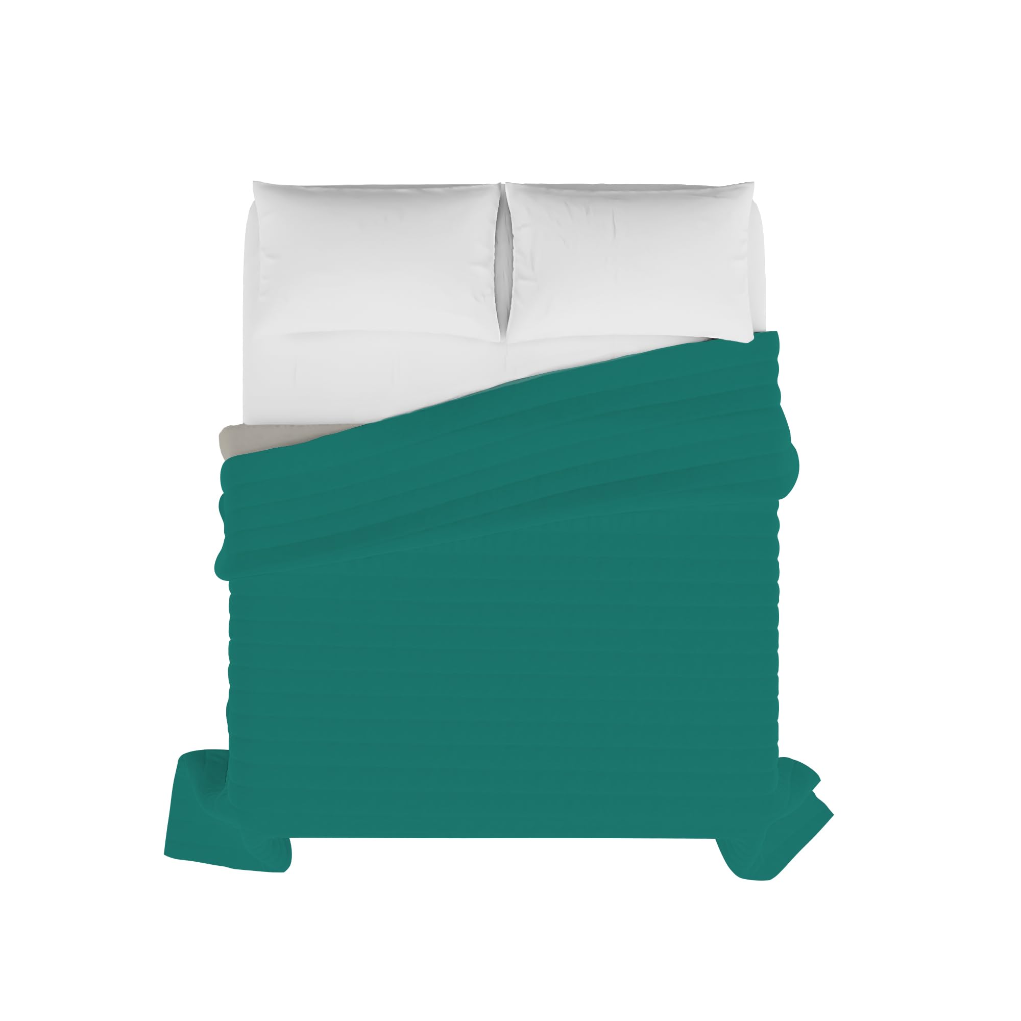 Elegant Summer Quilt Light Grey/Water, Double, Green