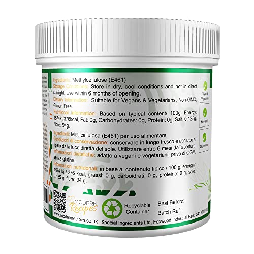 Special Ingredients Methocel - Metilcellulosa 500