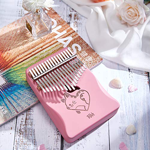 KKmoon 17 Chaves Kalimba Polegar Africano Dedo Piano Madeira Instrumento Musical Portátil Kalimba