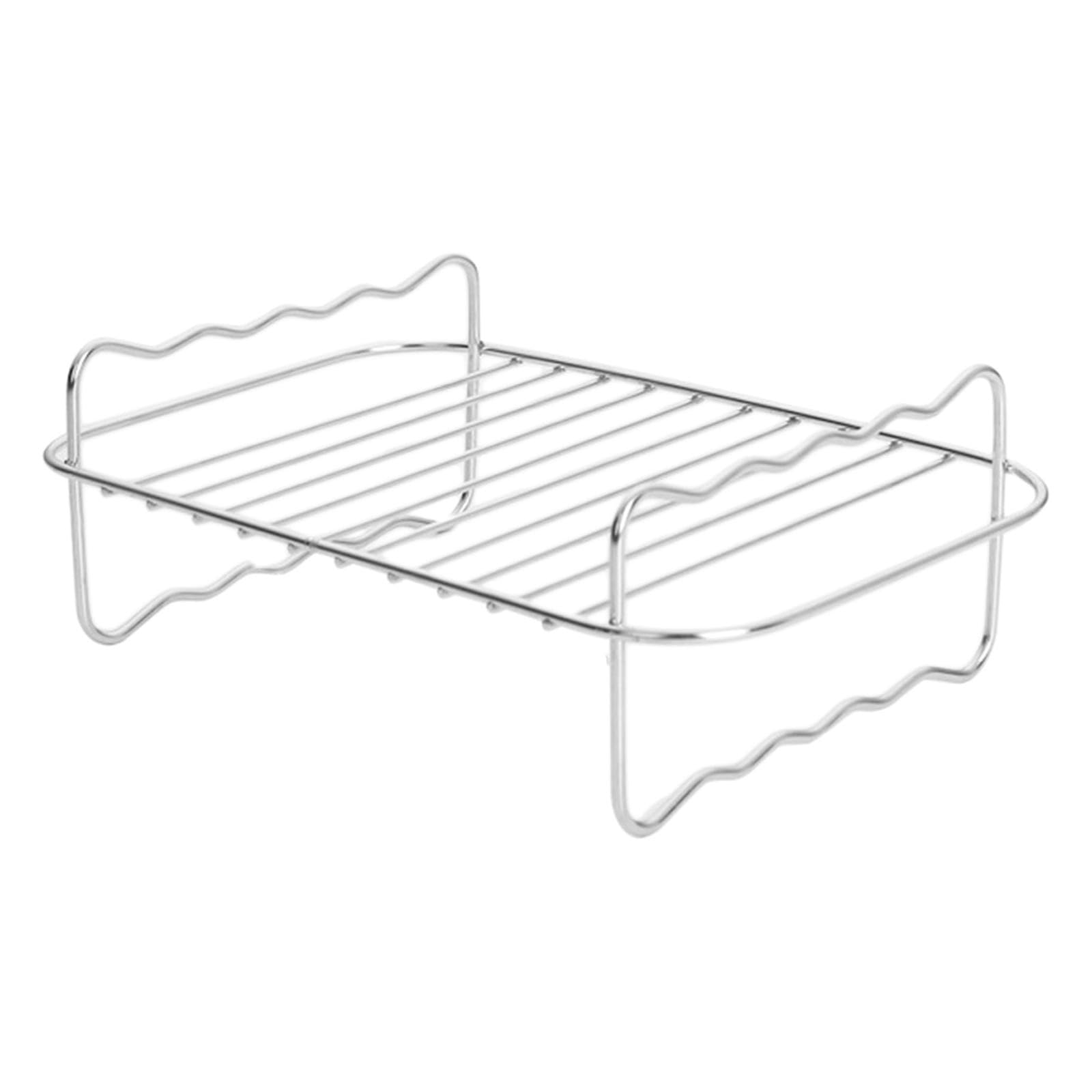 Air Fryer Stand Metal Air Fryer Accessories for Vegetab | Air Fryer Stand Metal Accessories for Vegetables Cookies Breakfast Rectangular Grill-picture-10