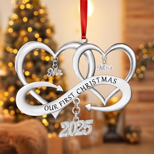 Our First Christmas as Mr & Mrs Ornament 2025 Christmas