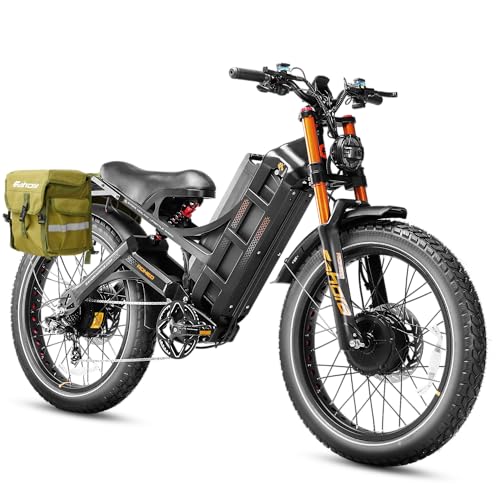 Image of 2026 eAhora Romeo Pro 3 /2 52-46 Mph Electric Bike for Adults, 6000W /4000W /2500W Dual Motor Ebike 60V 80Ah /52V 70Ah Battery 235+Miles Long Range, 26*4.0 inch /20*4.5 inch Fat Tire, Full Suspension, All Terrain