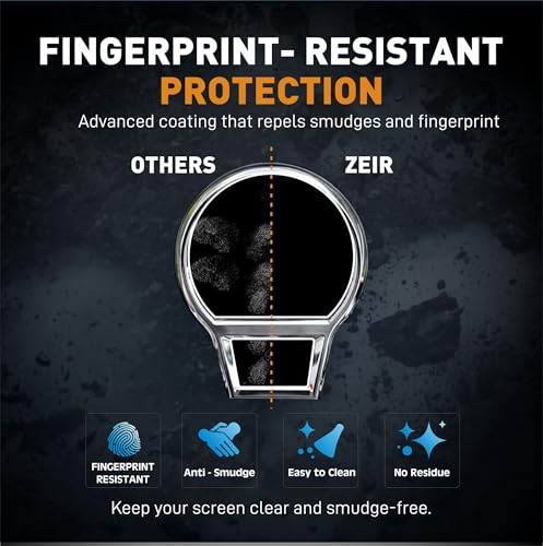 Image of ZEIR Screen Protector For ROYAL ENFIELD CLASSIC 350 2026+ || Instrument Clusters & Tripper Navigation Screen Guard || Anti Fingerprint || 9H New Bike Display Accessory || Also Compatible with 2024-2025 [Not Tempered Glass]