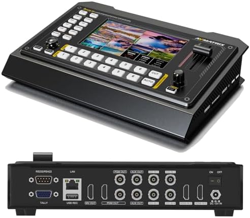 AVMATRIX Shark S6 5 inch Screen Multi-Camera Video switcher, SDI/HDMI ...