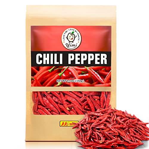 Image of Yimi Whole Dried Chilies, Chinese Dried Red Chili Pepper | Hot Chili Oil and Hotpot, Natural, Non GMO, Gluten Free, Ideal for Gift, 5.3oz, Mild Hot