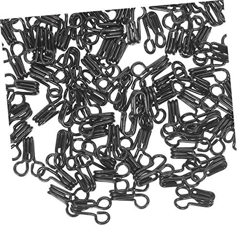 Coheali 100Pcs Discipline Buckle Metal Snaps Upholstery Buttons Metal Buttons Skirt Hook Eyes Closure Hooks Sewing Supplies Snap Buttons Clothing Hooks Sewing Accessories Black Hook Up Fur #TOP3