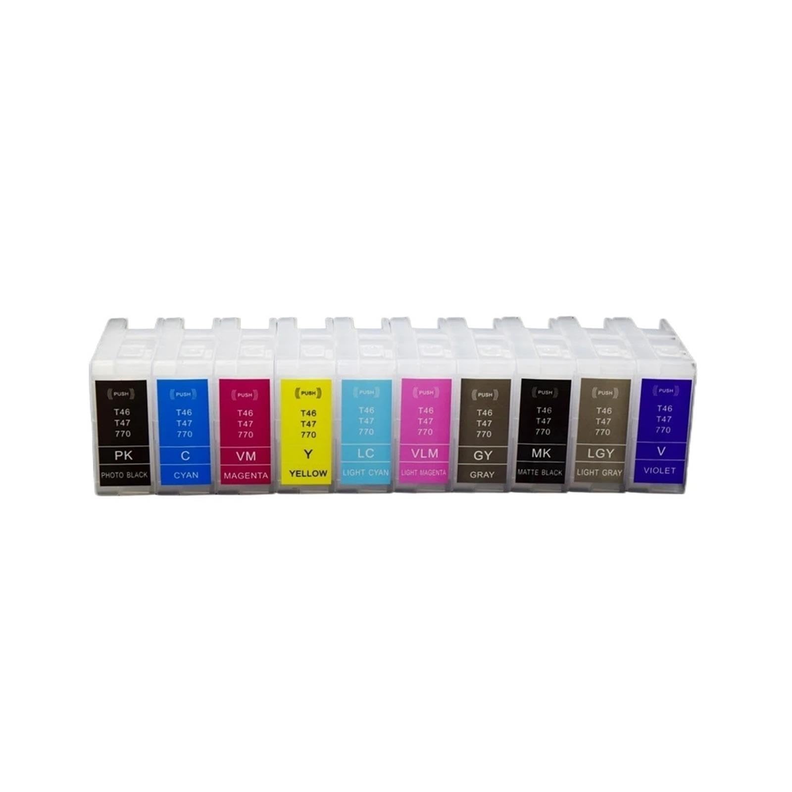 10pcs Cartucho de Tinta vacío T46S T47A Compatible con Epson SureColor