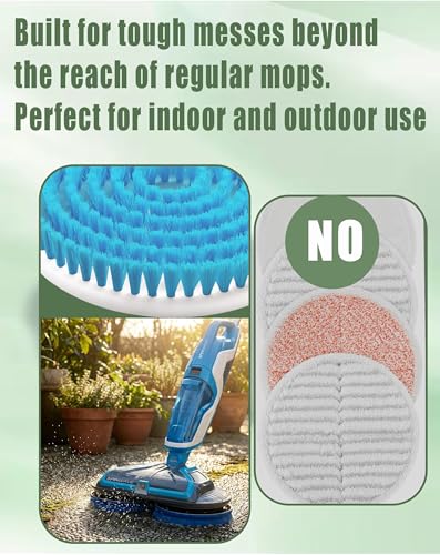 Image of 2 Pack Brush Pads Replacement for Bissell Spinwave Steam Mop 20393