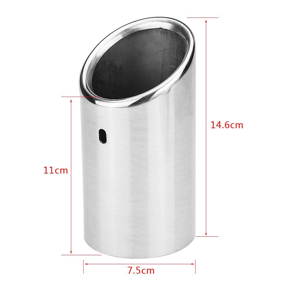 Embout de pot d’échappement,Tuyau d’Echappement Embout D'Échappement Silencieux pour B8 2007-2014 1 paire endrohre+embout échappement +embout échappement embout
