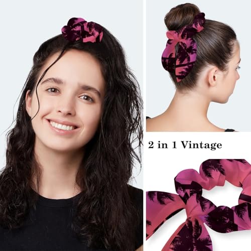 Gorro quirúrgico ajustable con diseño de palmeras y lazo miniatura 5