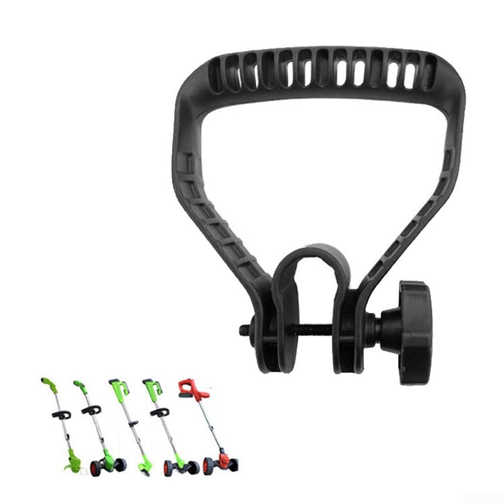 Trimmer Handle Bar Replacement Ergonomic ABS Loop Handlebar Heavy Duty Resistant Thermoplastic Grip Tool Free Installation Fits Most Gas and Electric String Trimme