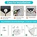 SZCLIMAX Luces solares para exteriores 100 LED, luz de seguridad con sensor...
