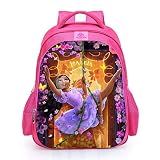 Alyfyto Encanto Backpack for girls Mirabel backpack Waterproof Breathable Polyester isabell Pink Bac