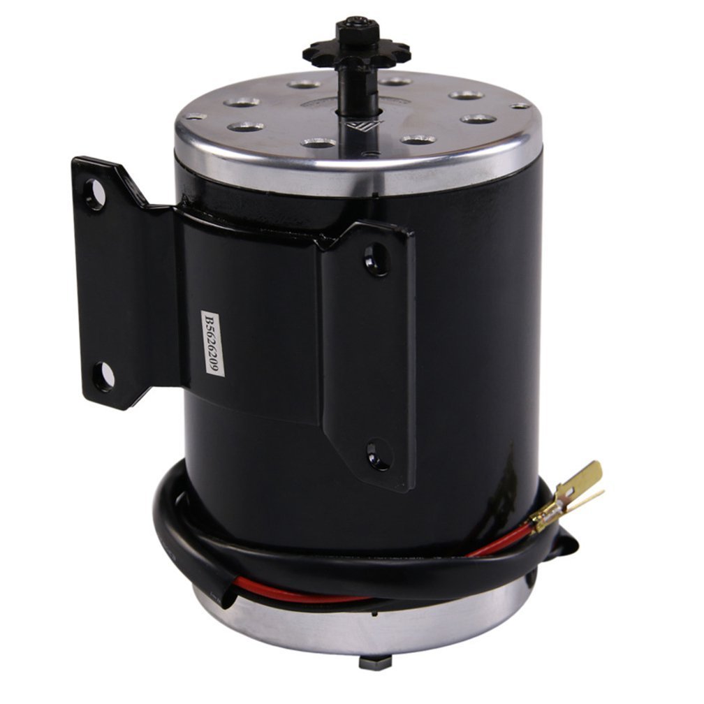 48V 1000W Brushed Electric Motor with 11 Teeth T8F Chain Sprocket for Scooter E-Bike Go-Kart Mini Bikes