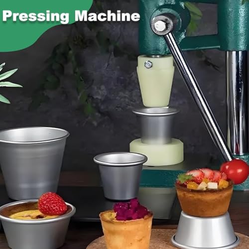 Prensa manual para tartas, galletas y postres, palanca ergonómica, base de hierro fundido de grado alimenticio, molde antiadherente para cortezas uniformes en tiendas caseras de repostería y postres