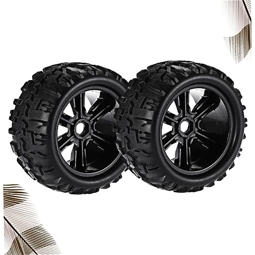 Roues pour voitures télécommandées IMIKEYA de 2 pièces noires - 6