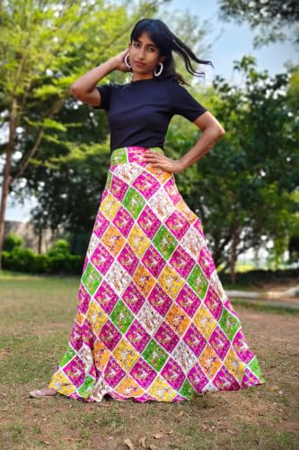 Image of Women's Printed Maxi Wraparound Skirt
