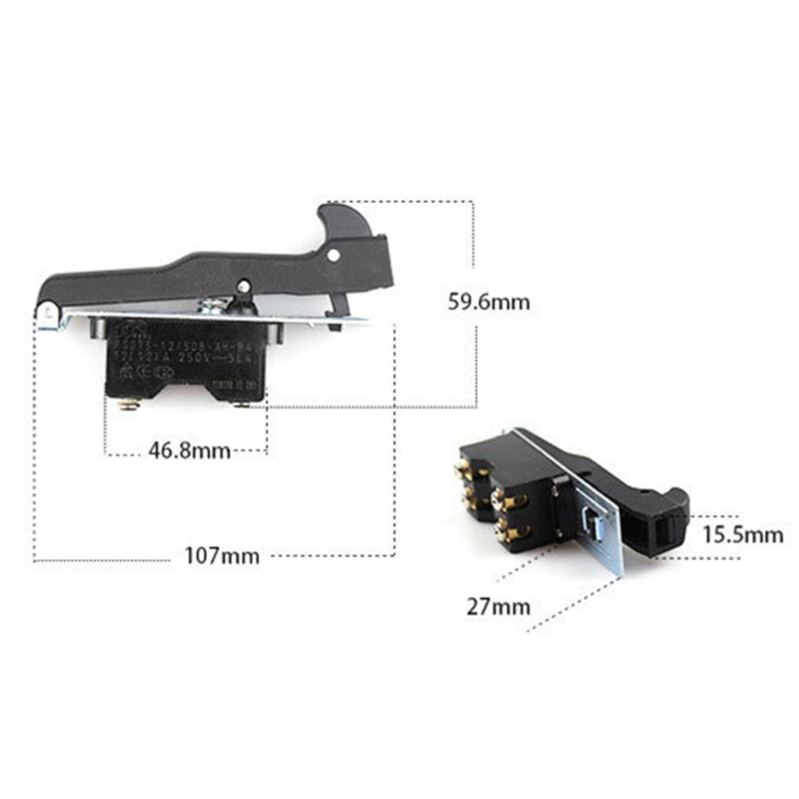 180 amoladora angular, interruptor de gatillo, interruptor de bloqueo de gatillo, repuesto para amoladora angular de aire G18SE3 G18SE4 HITACHI