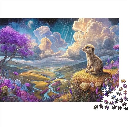 Rompecabezas de 1000 piezas para adultos diseño Elefante Colorido de 52x38 cm