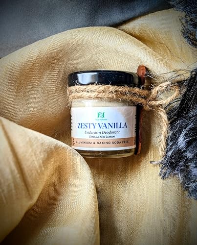 Image of Zesty Vanilla Deodorant for Men & Women | Free from Aluminium & Baking Soda | Deo for Men, Deo for Women, Deodorant Cream with Vanilla & Lemon (30 g, Pack of 3)