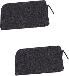 DOITOOL 2pcs Clay Sculpture Tool Organizer Pouches Multi- Bags Zipper Felt Tool Storage for Art Supplies for Pottery and Sculpture Projects