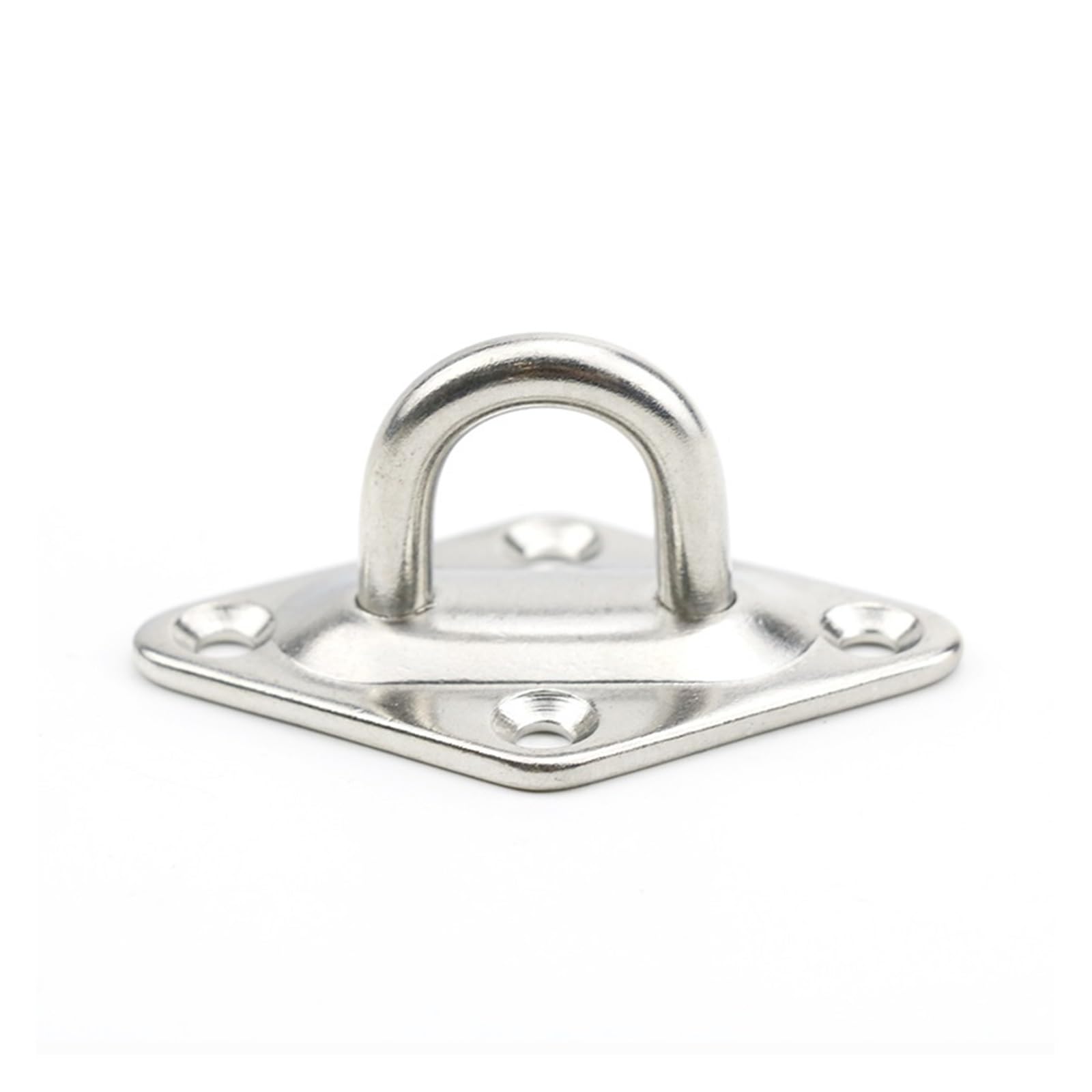 CNfhFRY Eye Hooks， 1pcs Staple Lock up Wall Hook Fixed Pad Eye Plate Deck Door Buckle U-Shaped Ceiling Mount Hanger(6mm)