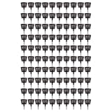 100 Stück Bonsai-Düngerkorb, Düngemittel-Netzkorb, Garten-Ernährungsbecher, Pflanzdünger-Netztopf mit Deckel Garten Kindergarten Töpfe für saftige Orchideen-Bonsai (Große Größe mit Deckel)