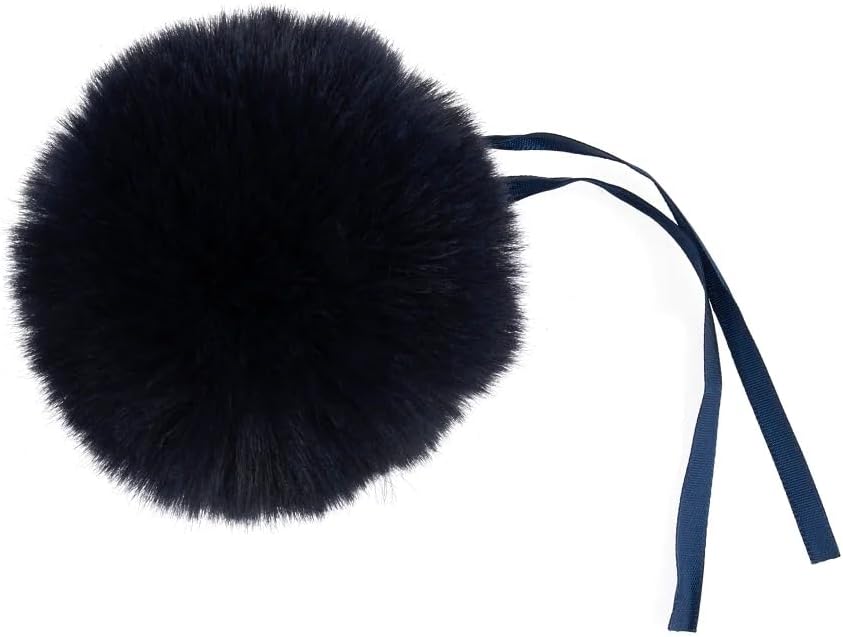 Trimits Faux Fur Pom Pom Medium 6cm Assorted Colours Light Blue