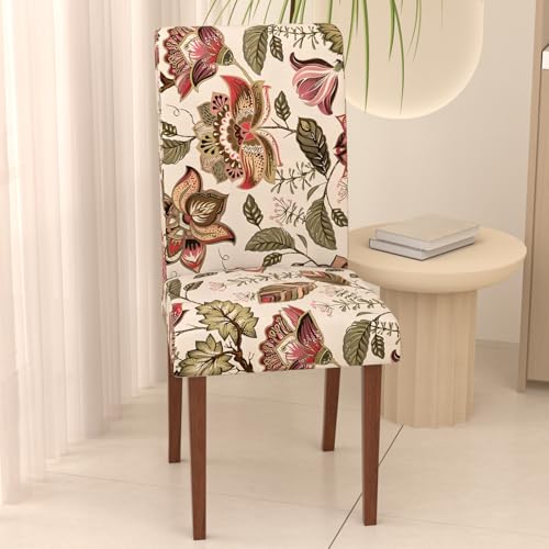 Stretch Waterproof Dining Room Chair Covers, Set of 6 Spandex Kitchen Chair Slipcovers, High Elastic Removable Washable Parson Chair Protector for Hotel, Banquet, Ceremony - Image 4