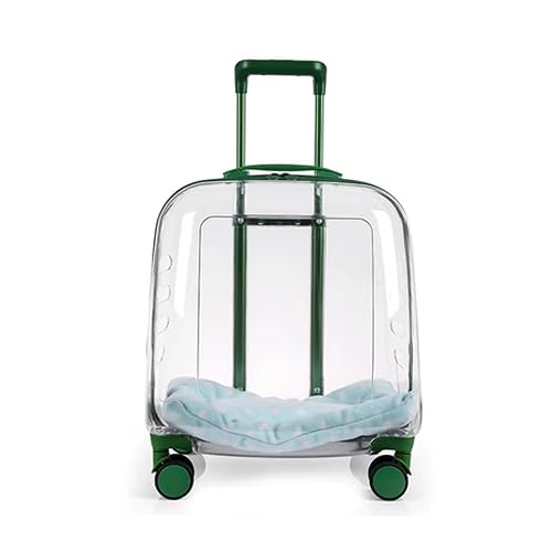 Sooar Maleta Portátil con Ruedas Cápsula Espacial Transpirable Maleta para Gatos Gran Capacidad