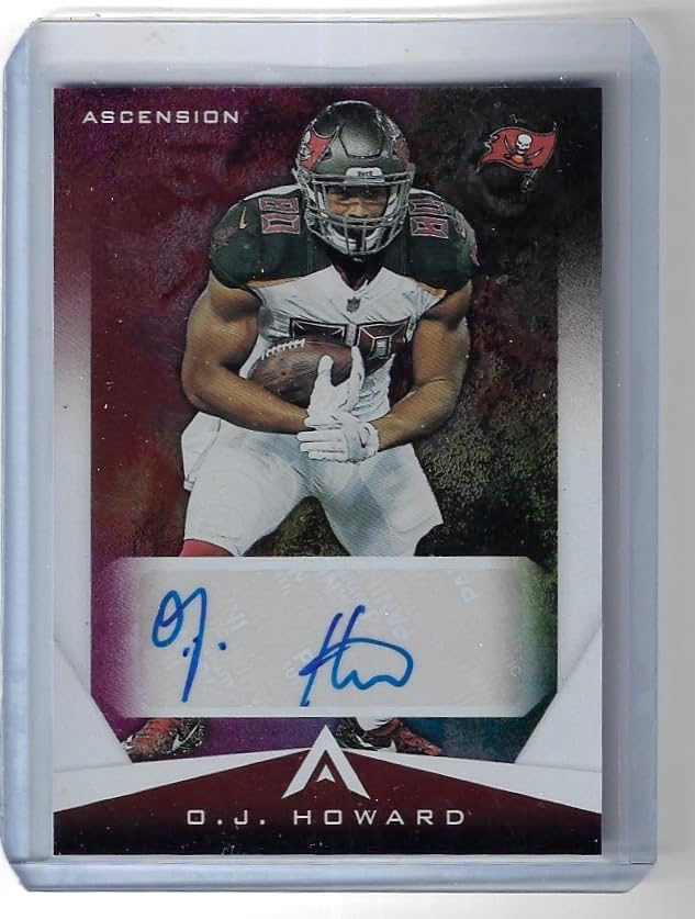 O.J. Howard Autographed Ascension Collectible Football Card - 2021 Panini Chronicles Ascension Football Card #ASC-OJH (Buccaneers)