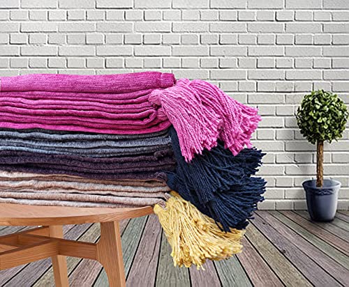 Image of Chenielle Throws for Sofa 50 x 60 inches - Pink