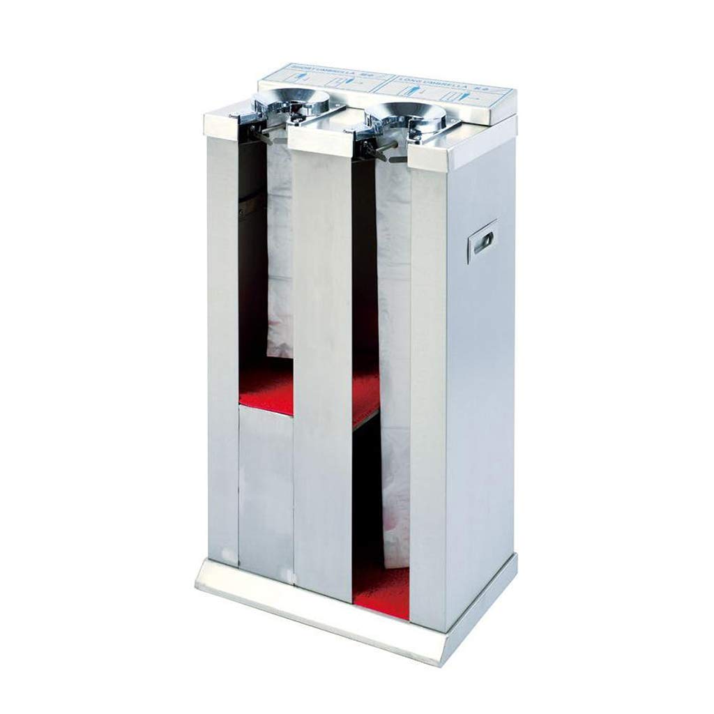 Portaombrelli per corridoio Macchina per ombrelli Macchina Automatica per ombrelli a Doppia Testa in Acciaio Inossidabile Centro Commerciale Portaombrelli per Sale conferenze (Colo