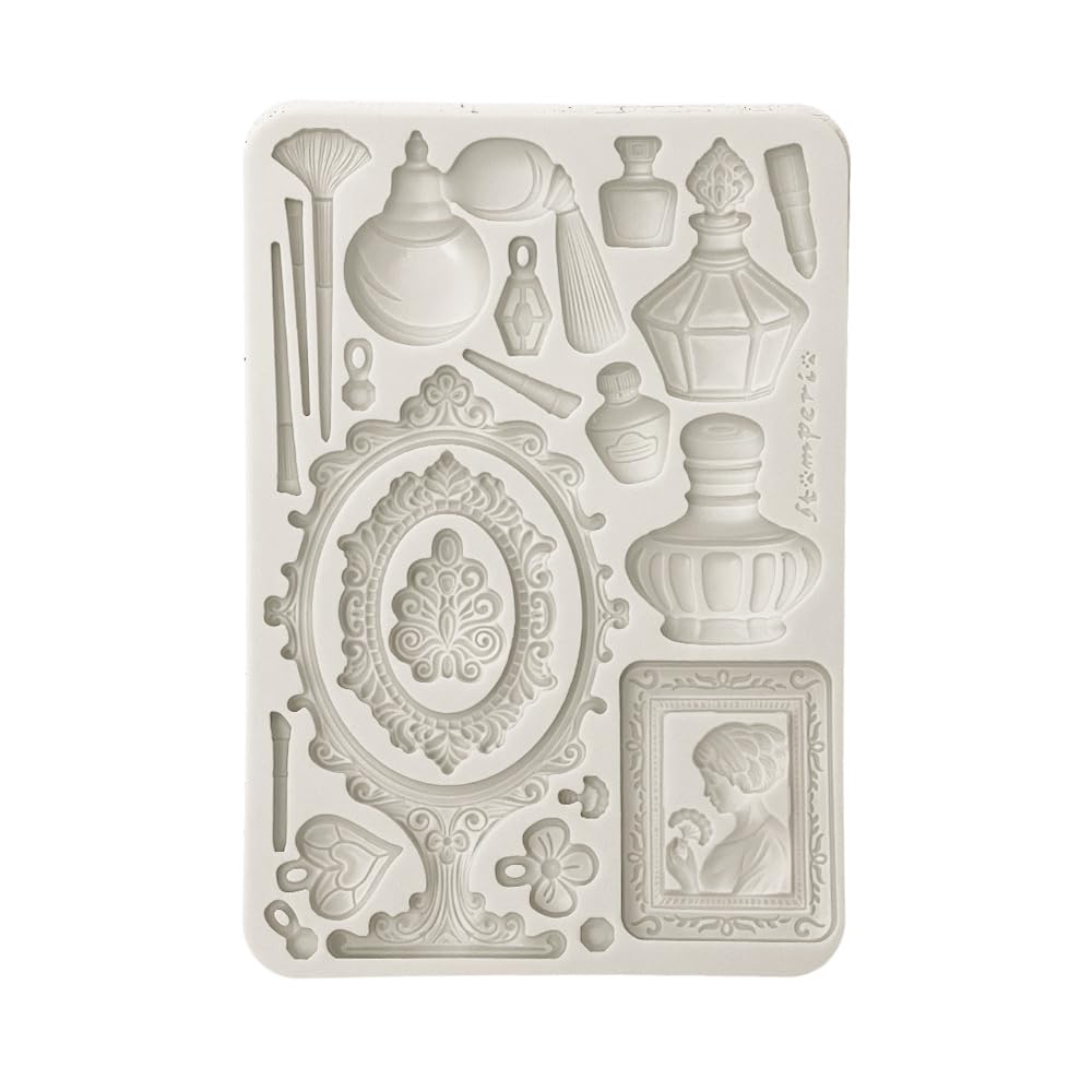Stamperia KACMA553 Silicone Mould A5, Grey, 14.8 x 21 x 0.7 cm